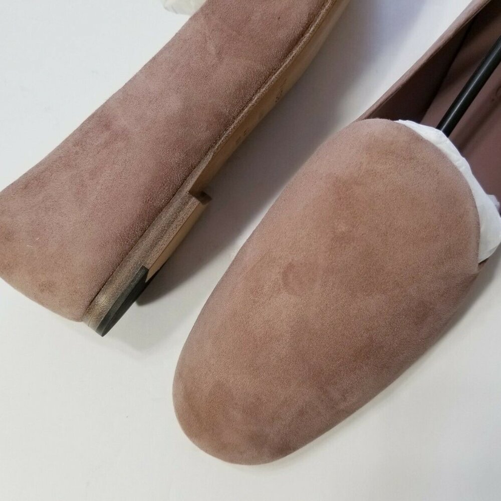 NIB‎ VINCE Women's Milo Suede Leather Flat Loafers in Hydrangea - Picture 3 of 15